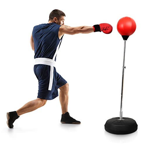 Dripex Fitness Boxsack Punchingball Set Boxtraining Höhenverstellbarer Standbox...