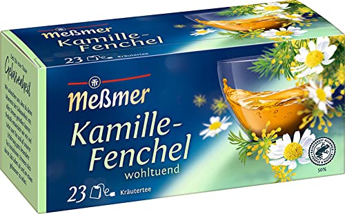 Meßmer Kamille-Fenchel | 23 Teebeutel | Wohltuend | Vegan | Glutenfrei |...