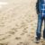 man, beach, sand