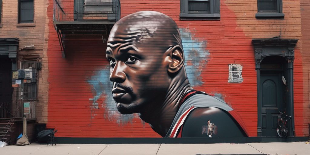 Michael Jordan in Brooklyn, New York