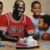 Michael Jordan with children